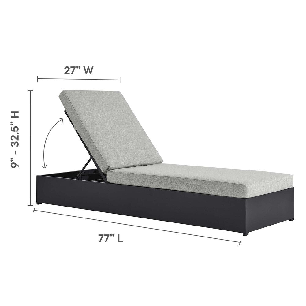 EEI-6673 Tahoe 3-Piece Outdoor Patio Powder-Coated Aluminum Chaise Lounge Set by Modway