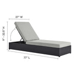 EEI-6673 Tahoe 3-Piece Outdoor Patio Powder-Coated Aluminum Chaise Lounge Set by Modway