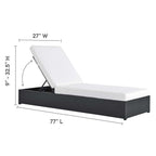EEI-6673 Tahoe 3-Piece Outdoor Patio Powder-Coated Aluminum Chaise Lounge Set by Modway