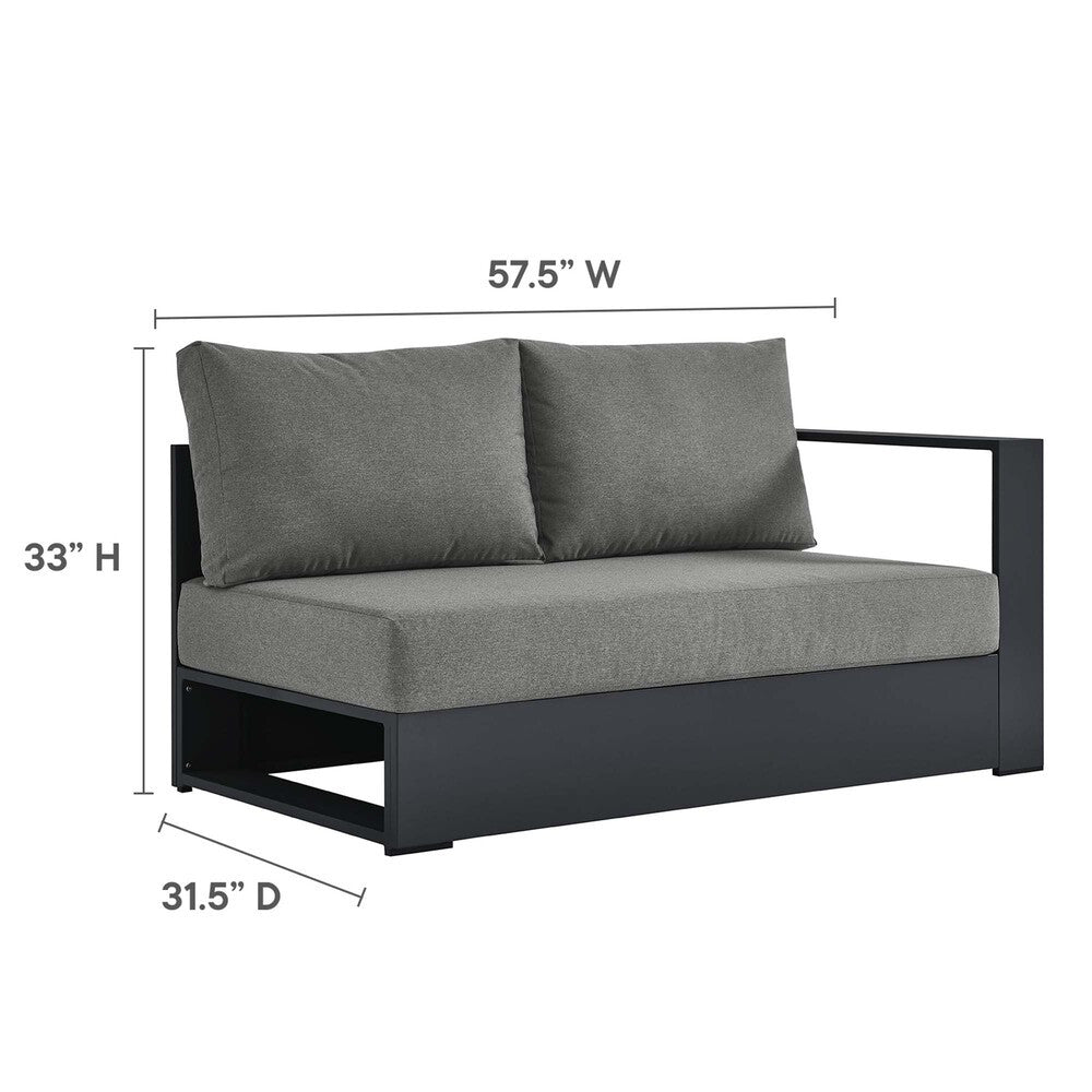 EEI-6672 Tahoe 3-Piece Outdoor Patio Powder-Coated Aluminum Left-Facing Chaise Sectional Sofa Set by Modway