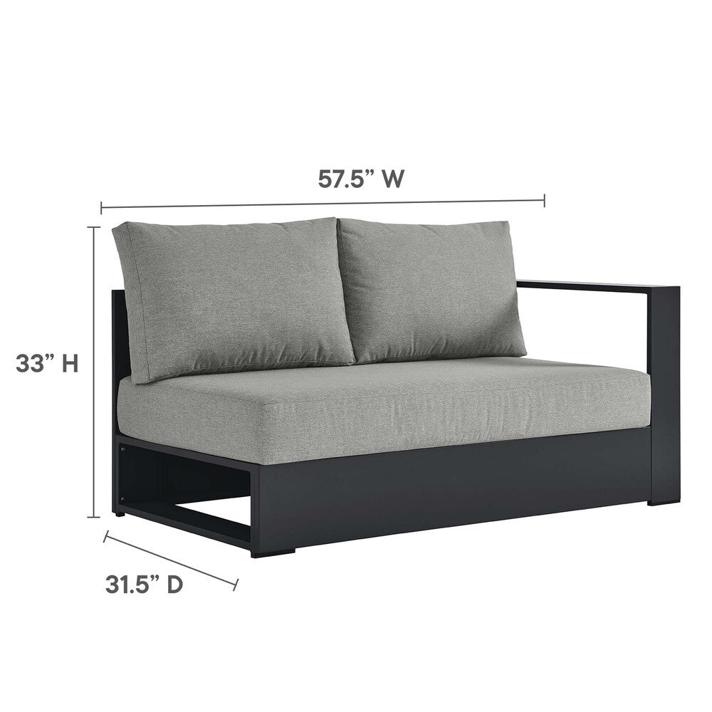 EEI-6672 Tahoe 3-Piece Outdoor Patio Powder-Coated Aluminum Left-Facing Chaise Sectional Sofa Set by Modway