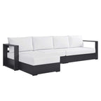 EEI-6672 Tahoe 3-Piece Outdoor Patio Powder-Coated Aluminum Left-Facing Chaise Sectional Sofa Set by Modway