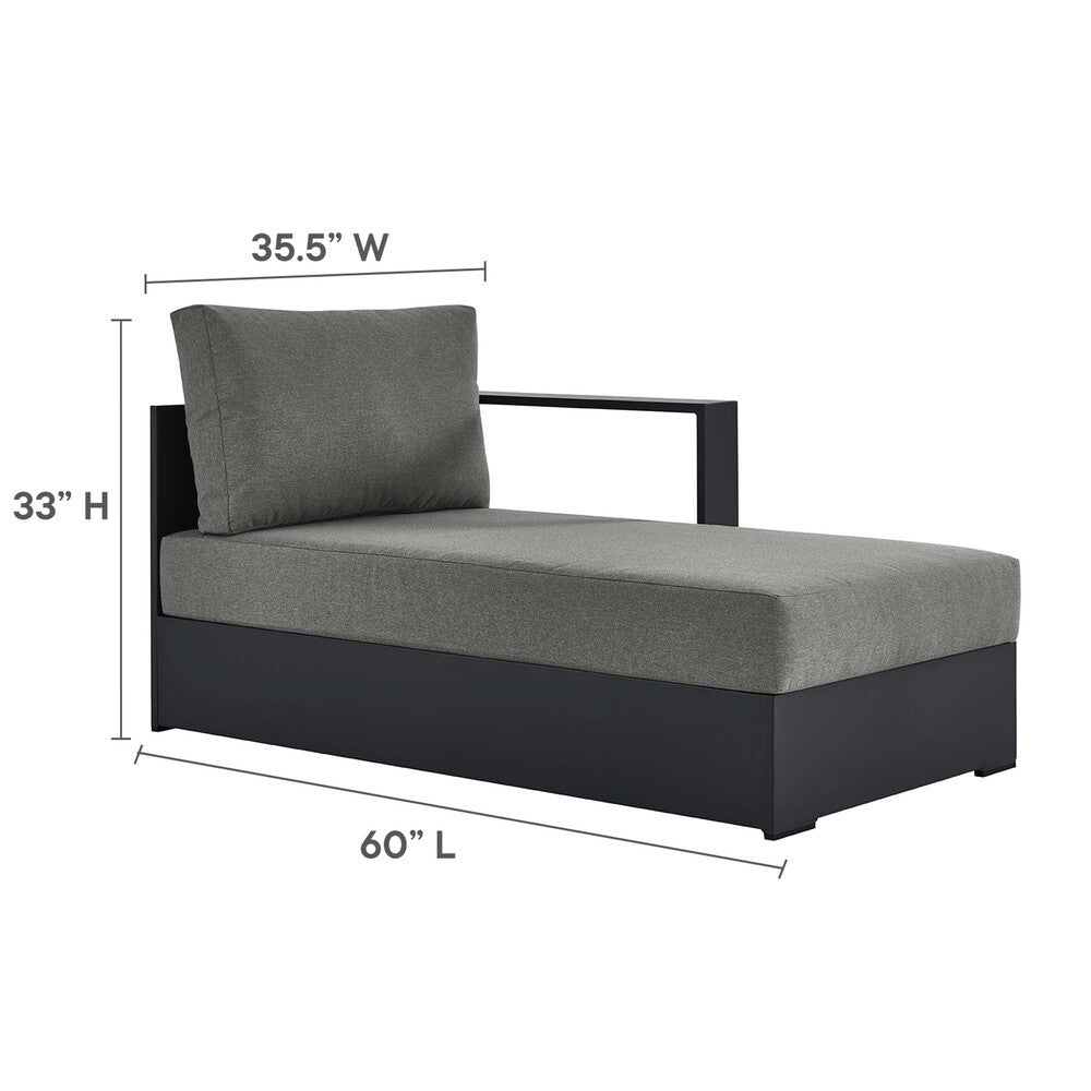 EEI-6671 Tahoe 3-Piece Outdoor Patio Powder-Coated Aluminum Right-Facing Chaise Sectional Sofa Set by Modway