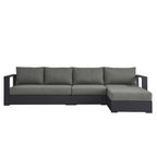 EEI-6671 Tahoe 3-Piece Outdoor Patio Powder-Coated Aluminum Right-Facing Chaise Sectional Sofa Set by Modway
