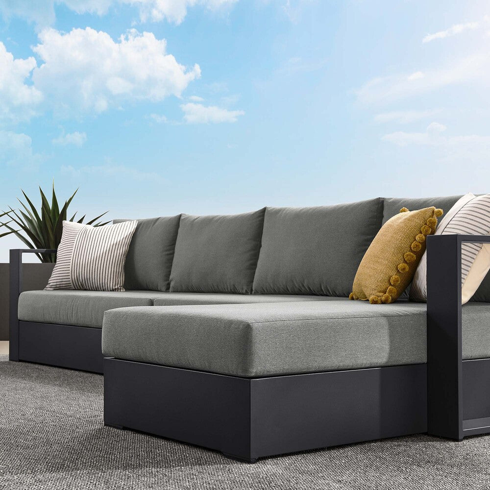 EEI-6671 Tahoe 3-Piece Outdoor Patio Powder-Coated Aluminum Right-Facing Chaise Sectional Sofa Set by Modway