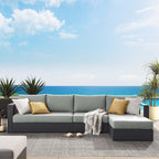 EEI-6671 Tahoe 3-Piece Outdoor Patio Powder-Coated Aluminum Right-Facing Chaise Sectional Sofa Set by Modway