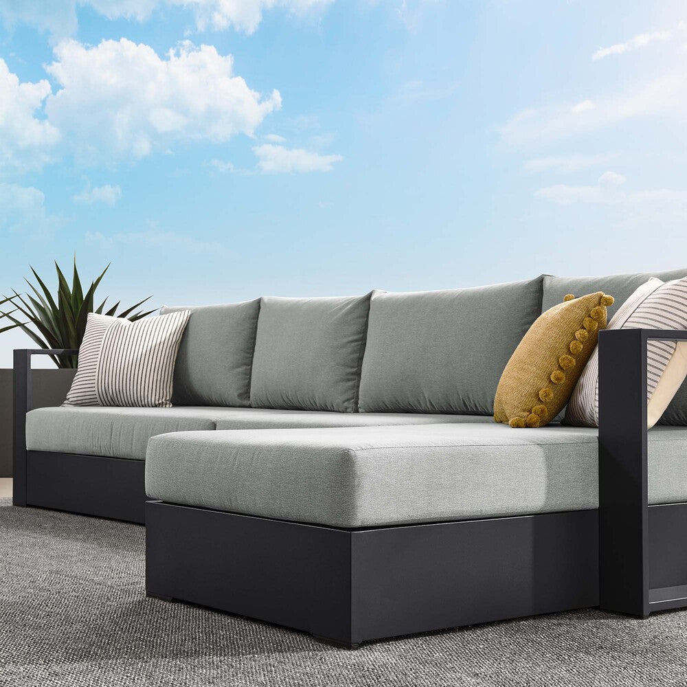 EEI-6671 Tahoe 3-Piece Outdoor Patio Powder-Coated Aluminum Right-Facing Chaise Sectional Sofa Set by Modway