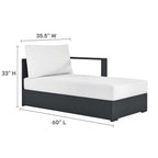 EEI-6671 Tahoe 3-Piece Outdoor Patio Powder-Coated Aluminum Right-Facing Chaise Sectional Sofa Set by Modway