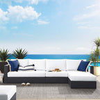 EEI-6671 Tahoe 3-Piece Outdoor Patio Powder-Coated Aluminum Right-Facing Chaise Sectional Sofa Set by Modway