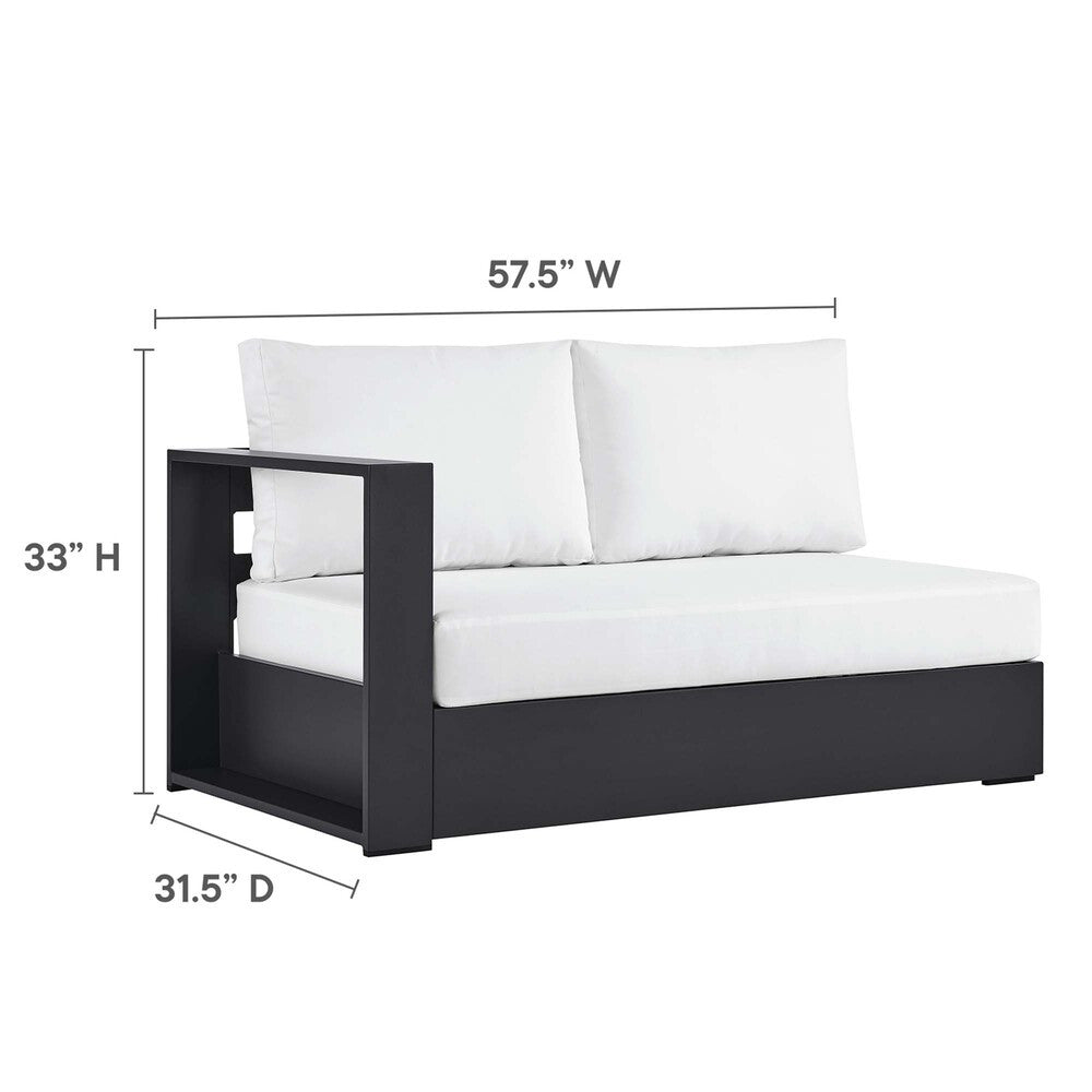 EEI-6668 Tahoe 3-Piece Outdoor Patio Powder-Coated Aluminum Sectional Sofa Set by Modway