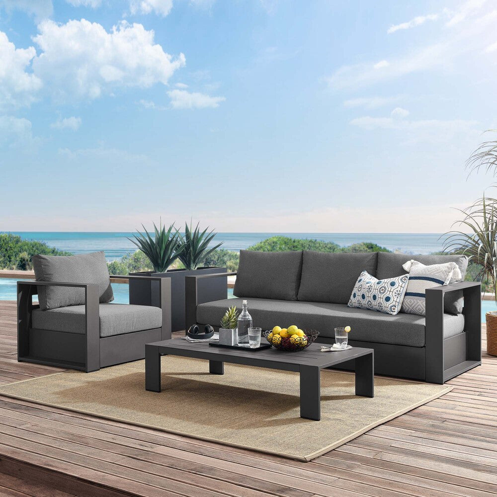EEI-5748 Tahoe 3-Piece Outdoor Patio Powder-Coated Aluminum Set by Modway