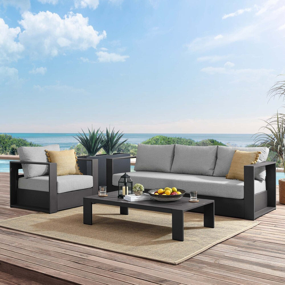 EEI-5748 Tahoe 3-Piece Outdoor Patio Powder-Coated Aluminum Set by Modway