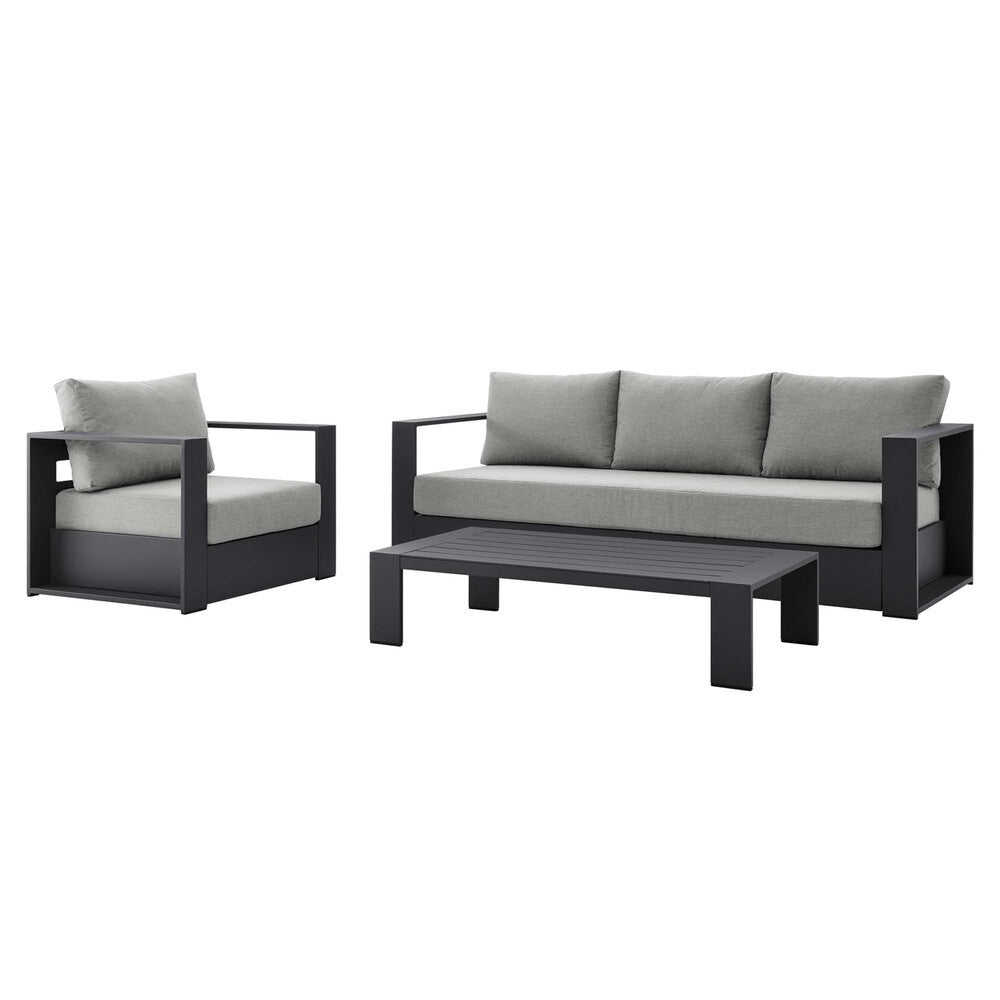 EEI-5748 Tahoe 3-Piece Outdoor Patio Powder-Coated Aluminum Set by Modway