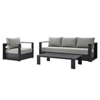 EEI-5748 Tahoe 3-Piece Outdoor Patio Powder-Coated Aluminum Set by Modway