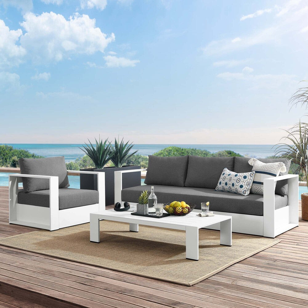 EEI-5748 Tahoe 3-Piece Outdoor Patio Powder-Coated Aluminum Set by Modway