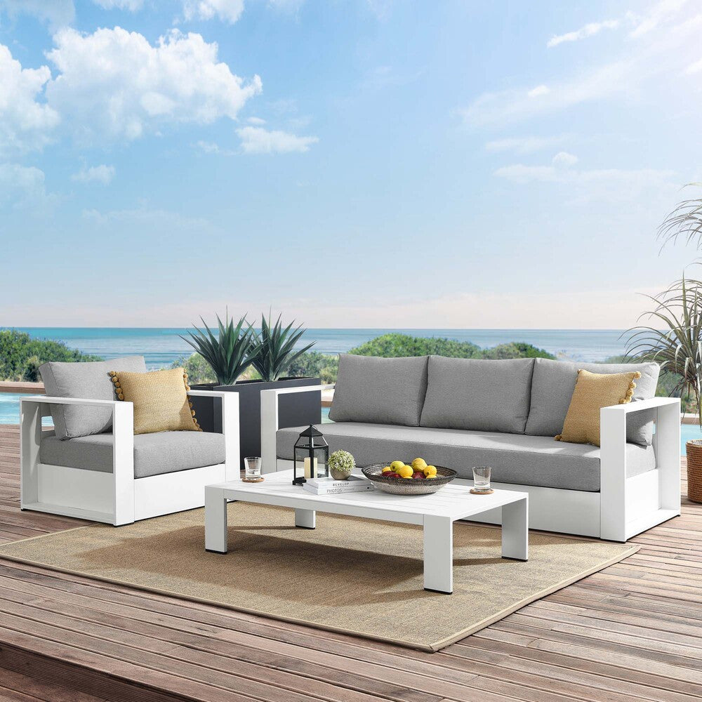 EEI-5748 Tahoe 3-Piece Outdoor Patio Powder-Coated Aluminum Set by Modway