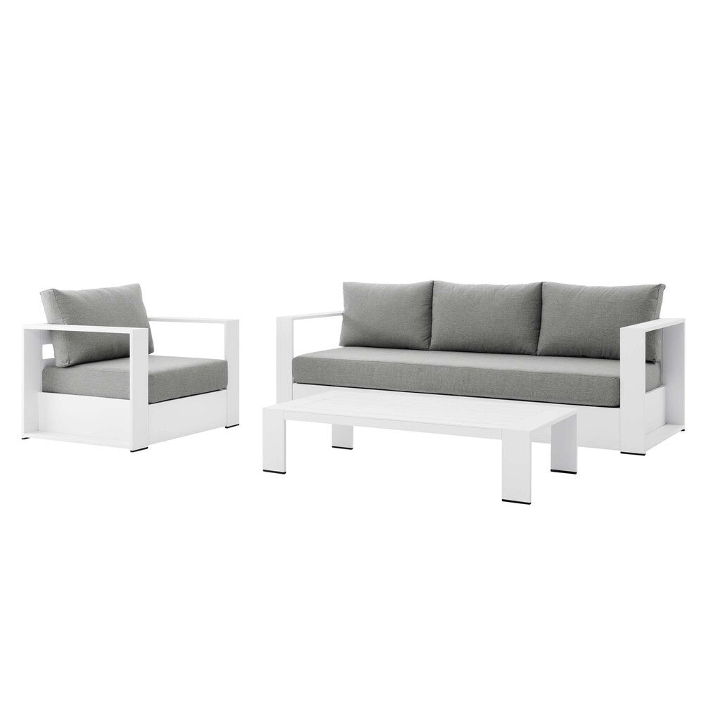 EEI-5748 Tahoe 3-Piece Outdoor Patio Powder-Coated Aluminum Set by Modway