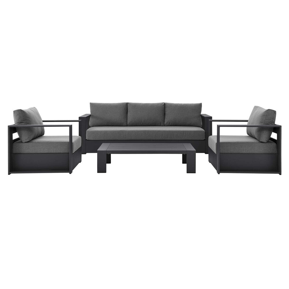 EEI-5749 Tahoe 4-Piece Outdoor Patio Powder-Coated Aluminum Set by Modway