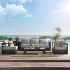 EEI-5749 Tahoe 4-Piece Outdoor Patio Powder-Coated Aluminum Set by Modway