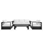 EEI-5749 Tahoe 4-Piece Outdoor Patio Powder-Coated Aluminum Set by Modway