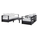 EEI-5749 Tahoe 4-Piece Outdoor Patio Powder-Coated Aluminum Set by Modway