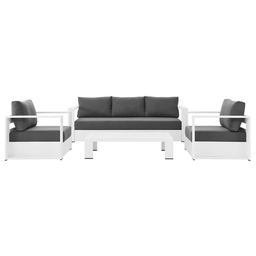 EEI-5749 Tahoe 4-Piece Outdoor Patio Powder-Coated Aluminum Set by Modway