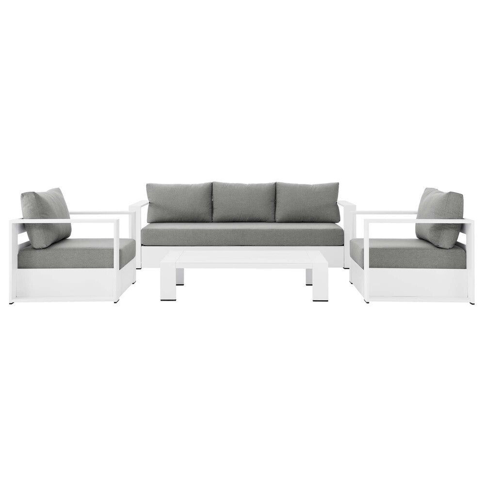 EEI-5749 Tahoe 4-Piece Outdoor Patio Powder-Coated Aluminum Set by Modway