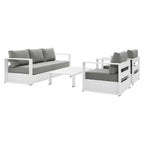 EEI-5749 Tahoe 4-Piece Outdoor Patio Powder-Coated Aluminum Set by Modway