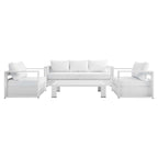 EEI-5749 Tahoe 4-Piece Outdoor Patio Powder-Coated Aluminum Set by Modway