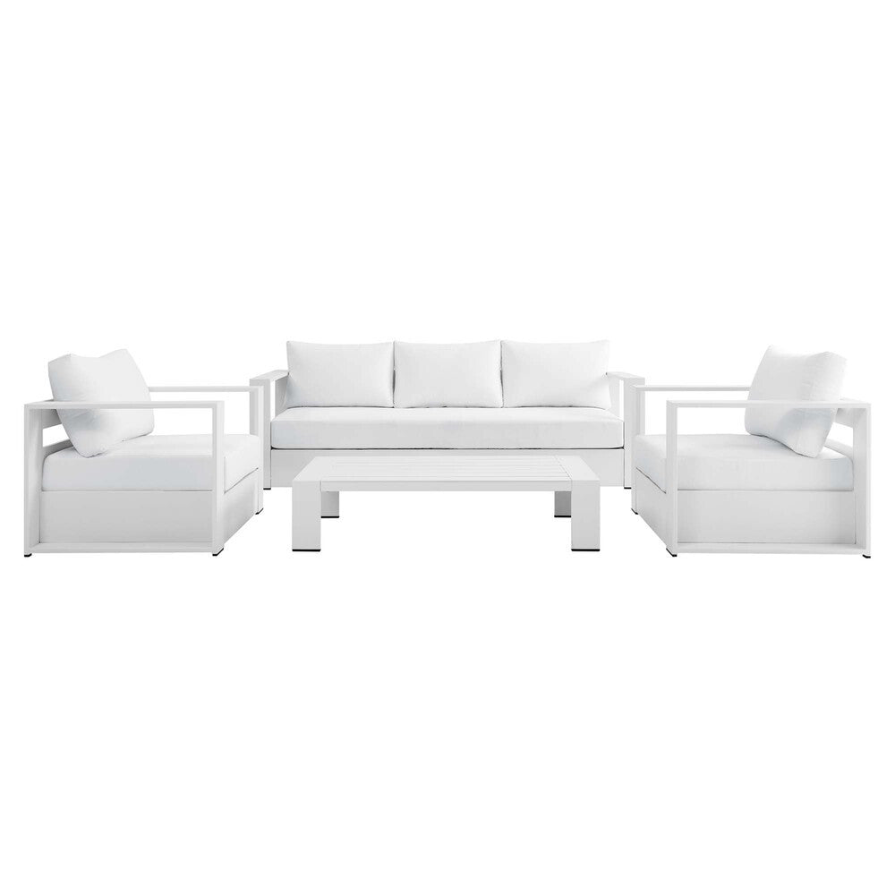 EEI-5749 Tahoe 4-Piece Outdoor Patio Powder-Coated Aluminum Set by Modway