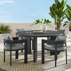 EEI-7060 Tahoe 5-Piece Outdoor Patio Aluminum Dining Set by Modway