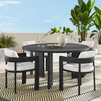 EEI-7060 Tahoe 5-Piece Outdoor Patio Aluminum Dining Set by Modway