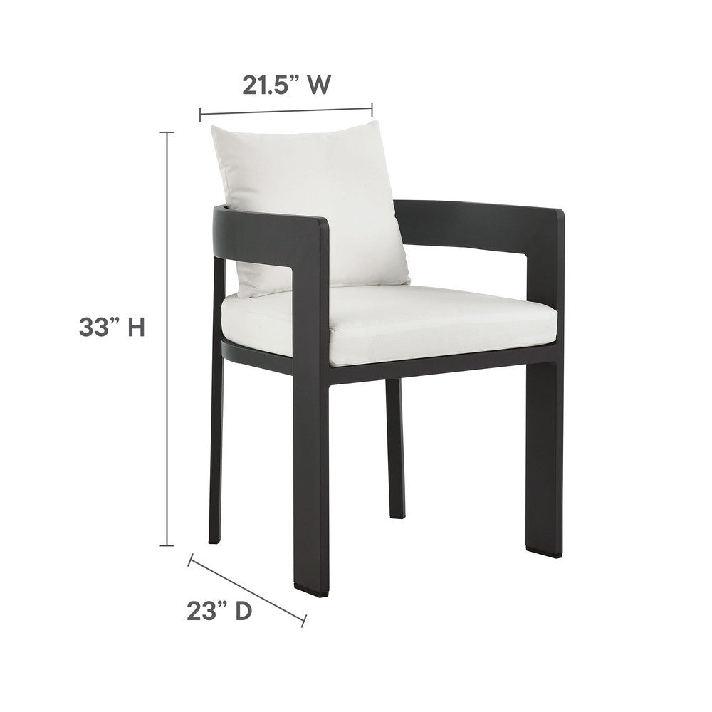EEI-7060 Tahoe 5-Piece Outdoor Patio Aluminum Dining Set by Modway