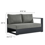 EEI-6674 Tahoe 5-Piece Outdoor Patio Powder-Coated Aluminum Sectional Sofa Set by Modway