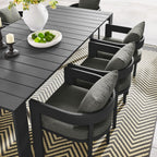 EEI-7059 Tahoe 9-Piece Outdoor Patio Aluminum Dining Set by Modway