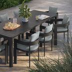 Modway Tahoe 9-Piece Outdoor Patio Aluminum Dining Set With Extendable Table by Modway-EEI-7295