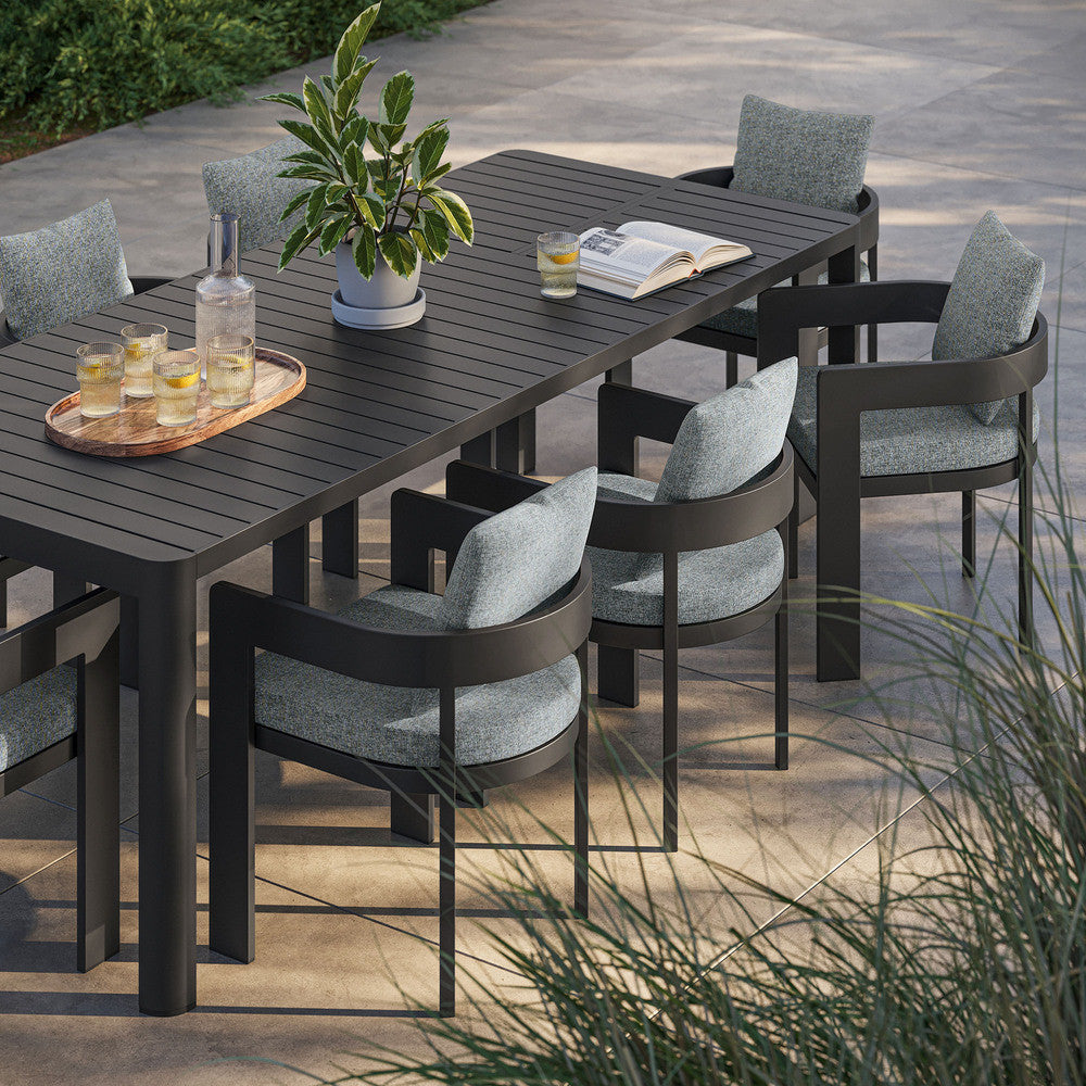 Modway Tahoe 9-Piece Outdoor Patio Aluminum Dining Set With Extendable Table by Modway-EEI-7295
