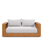 Modway EEI-6783-NAT-LGR Tahoe Acacia Wood Outdoor Patio Acacia Wood Loveseat - Natural Light Gray