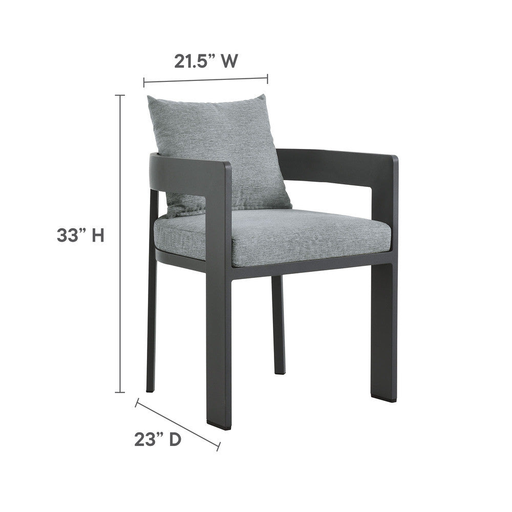 EEI-7053 Tahoe Outdoor Patio Aluminum Dining Chair by Modway