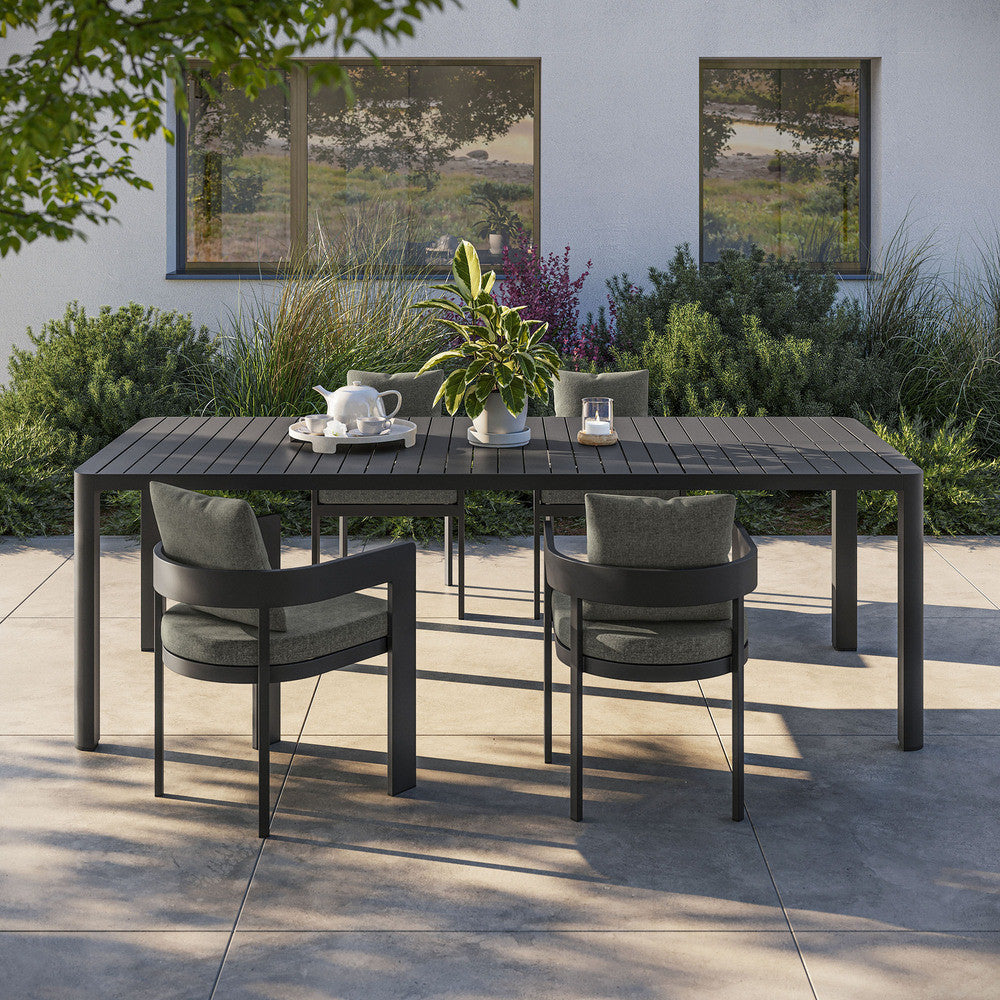 Modway Tahoe Outdoor Patio Aluminum Extendable Dining Table by Modway-EEI-7236-GRY