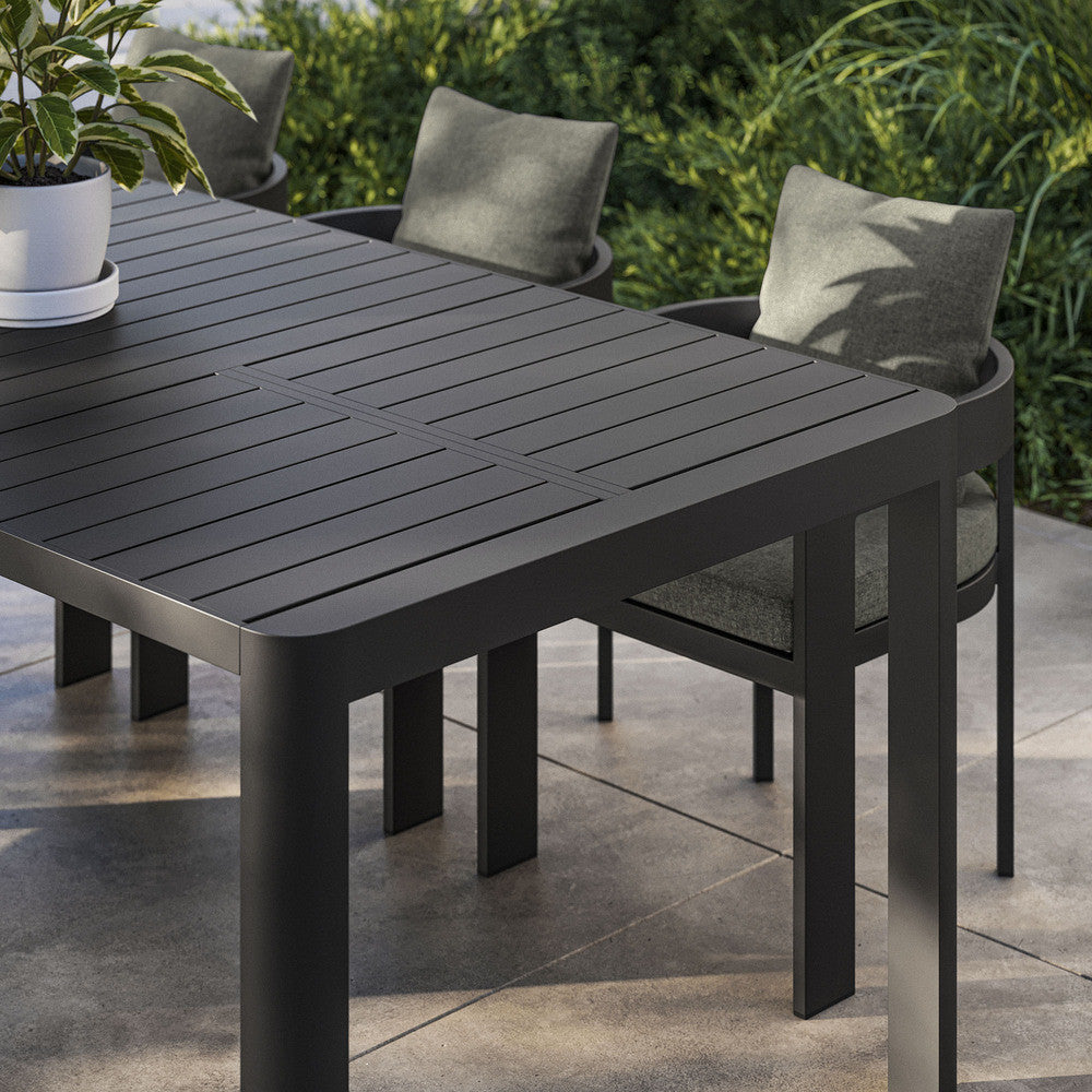 Modway Tahoe Outdoor Patio Aluminum Extendable Dining Table by Modway-EEI-7236-GRY