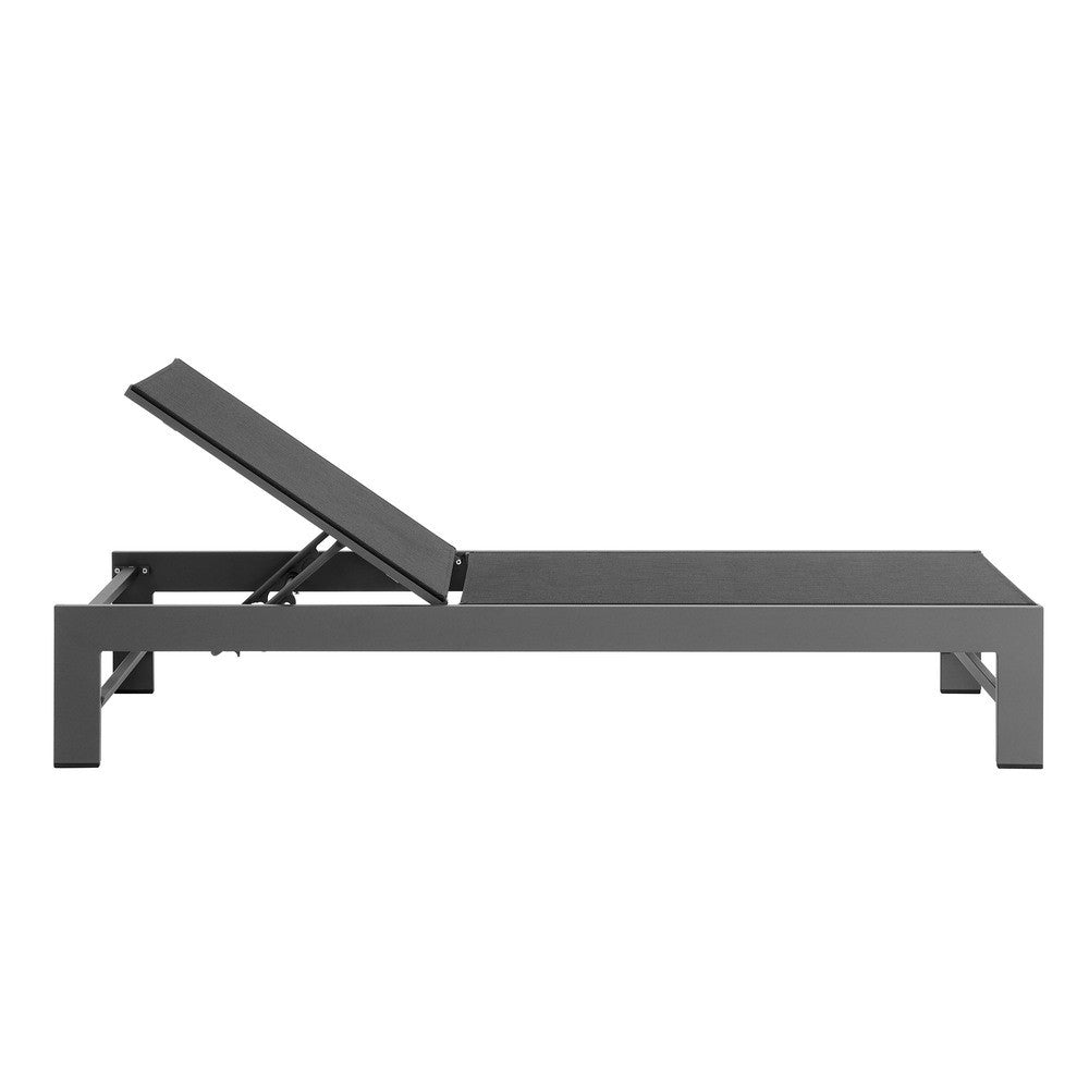 Modway Tahoe Outdoor Patio Mesh and Aluminum Chaise Lounge by Modway-EEI-7235-GRY