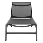 Modway Tahoe Outdoor Patio Mesh and Aluminum Chaise Lounge by Modway-EEI-7235-GRY