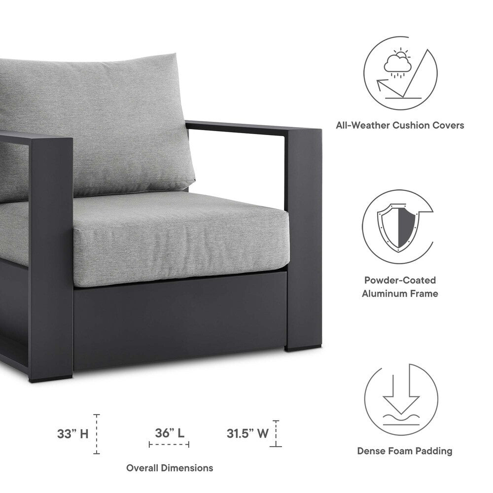 EEI-5675 Tahoe Outdoor Patio Powder-Coated Aluminum Armchair by Modway
