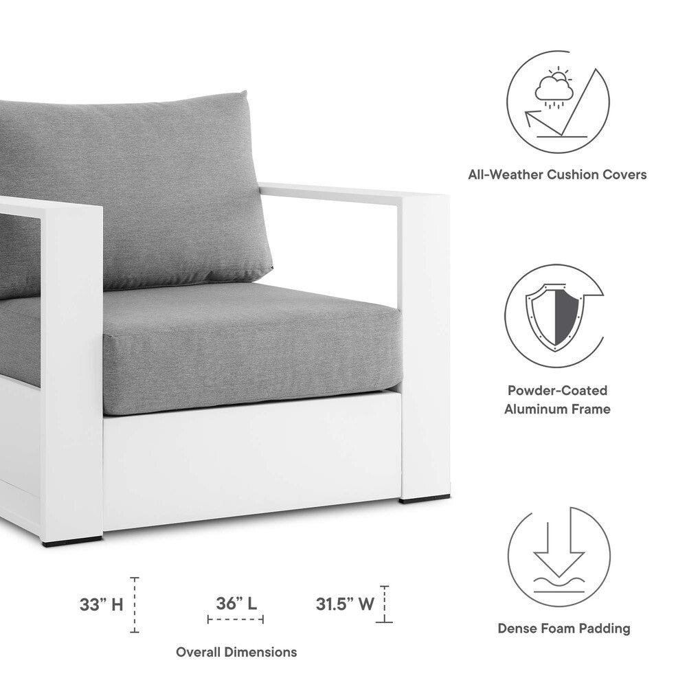 EEI-5675 Tahoe Outdoor Patio Powder-Coated Aluminum Armchair by Modway
