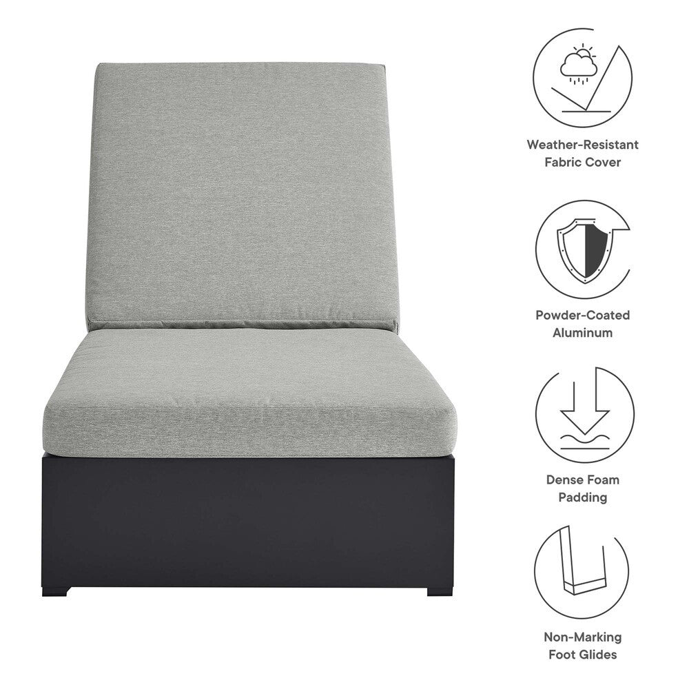 EEI-6634 Tahoe Outdoor Patio Powder-Coated Aluminum Chaise Lounge Chair by Modway