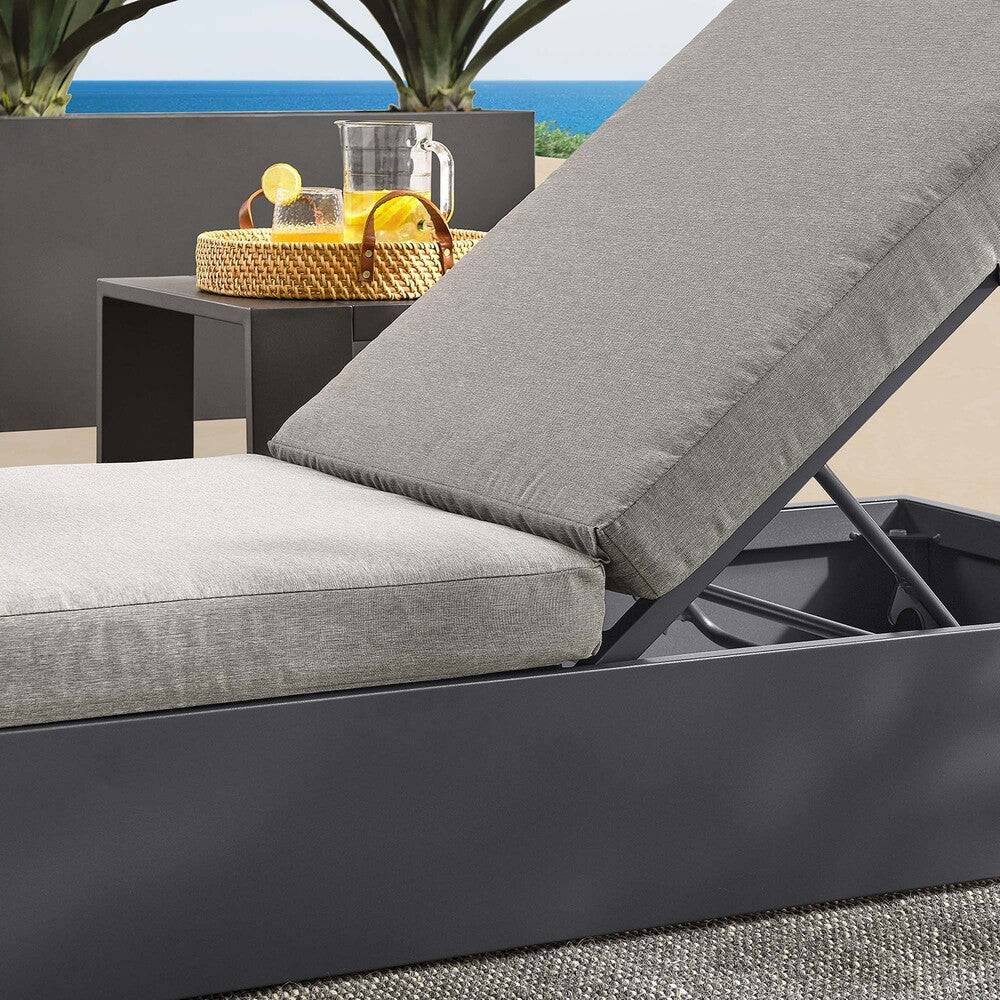 EEI-6634 Tahoe Outdoor Patio Powder-Coated Aluminum Chaise Lounge Chair by Modway