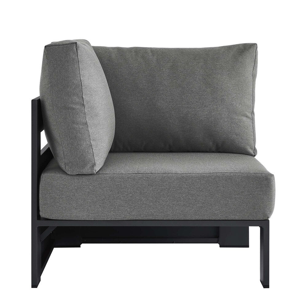 EEI-6631 Tahoe Outdoor Patio Powder-Coated Aluminum Modular Corner Chair by Modway