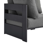 EEI-6631 Tahoe Outdoor Patio Powder-Coated Aluminum Modular Corner Chair by Modway