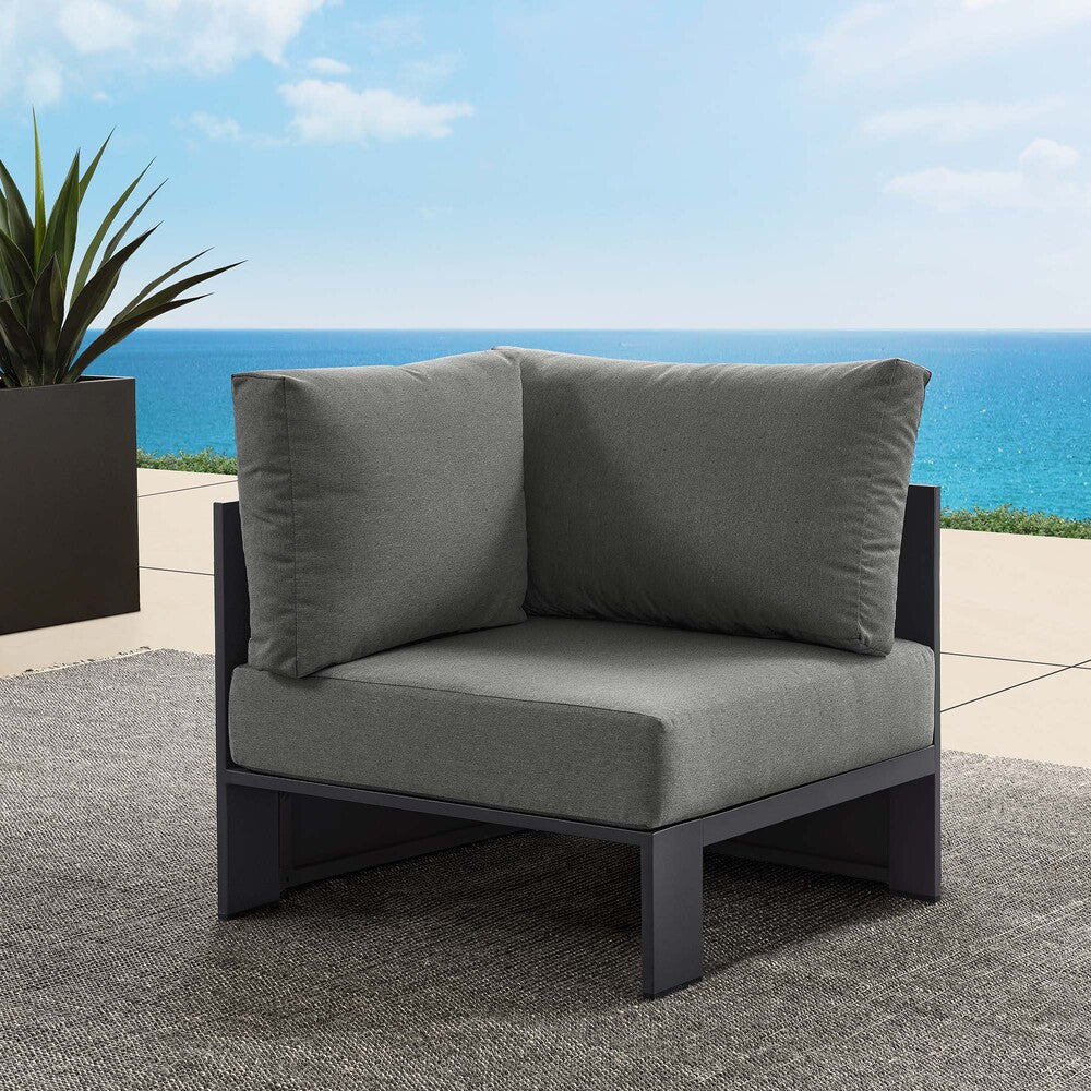 EEI-6631 Tahoe Outdoor Patio Powder-Coated Aluminum Modular Corner Chair by Modway